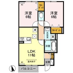 Ｍウェーブ貝沢（高崎市貝沢町）の物件間取画像